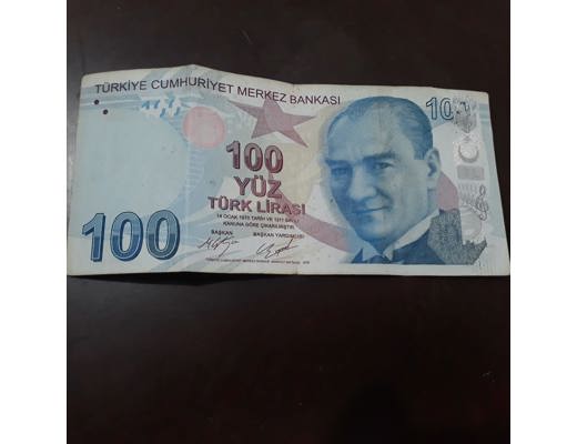 Hatalı basım para Hatalı basım 100 Tl