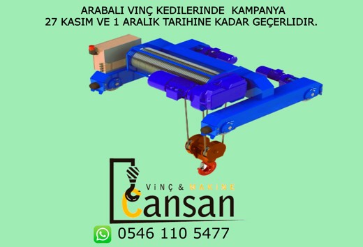 Cansan Cs1 Monoray kedi vinç İş Makineleri : Ugun fiyat çabuk teslim