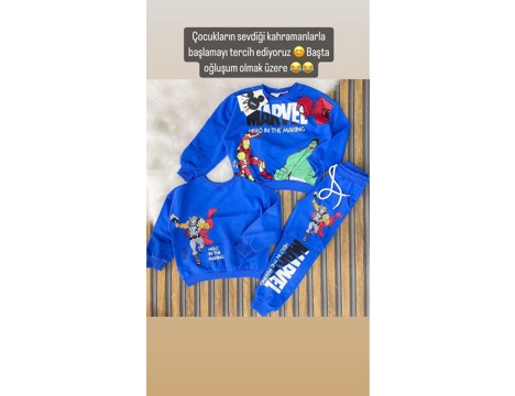 Giyim Eşyası, Çocuk Giyim, Mg, 2 Yaş, Erkek Çocuk 4 Kahramanlı Alt Üst Takım