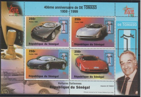 Koleksiyon, Pullar, Senegal 1999 Damgasız İtalya 98 Uluslar Arası Pul