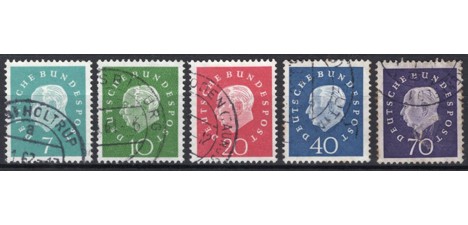 Koleksiyon, Pullar, Almanya (Batı) 1959 Damgalı Prof. Dr. Th. Heuss Se