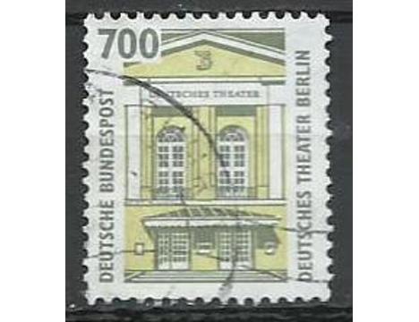 Koleksiyon, Pullar, Almanya (Batı) 1993 Damgalı Berlin Devlet Tiyatros