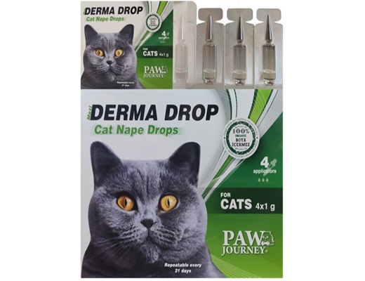 paw journey dermo drop 2024 DIŞ PARAZİT  paw journey dermo drop, KEDİ DIŞ PARAZİT , 2024