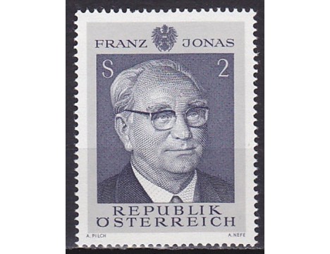 Koleksiyon, Pullar, Avusturya 1969 Damgasız Federal Başkan Dr H.C.Fran