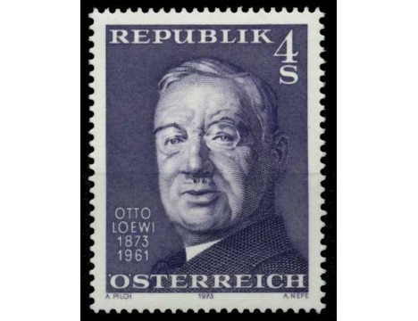 Koleksiyon, Pullar, Avusturya 1973 Damgasız Otto Loewi'nin Doğumunun 1