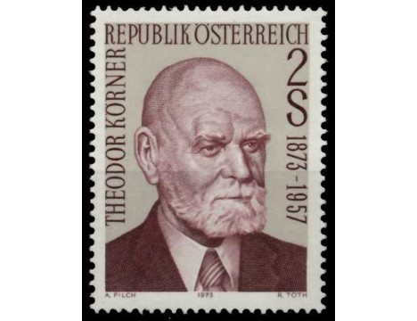 Koleksiyon, Pullar, Avusturya 1973 Damgasız Dr. H.C. Theodor Körner’İn