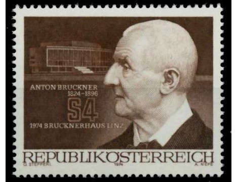 Koleksiyon, Pullar, Avusturya 1974 Damgasız Liz Anton Bruckner Evinin