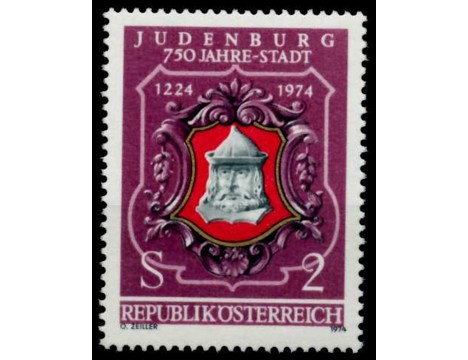 Koleksiyon, Pullar, Avusturya 1974 Damgasız Judenburg Şehri’Nin 750.Yı