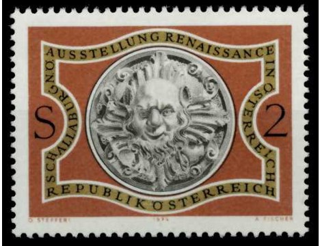 Koleksiyon, Pullar, Avusturya 1974 Damgasız Rönasans Sergisi Serisi