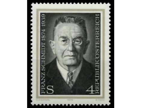 Koleksiyon, Pullar, Avusturya 1974 Damgasız Franz Schmidt’İn Doğumunun