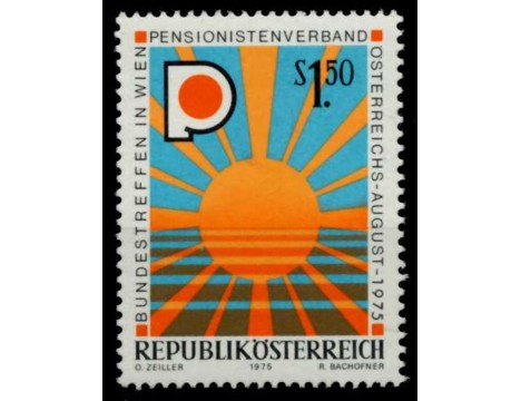 Koleksiyon, Pullar, Avusturya 1975 Damgasız Avusturya Emekliler Birliğ