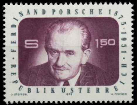 Koleksiyon, Pullar, Avusturya 1975 Damgasız Ferdinand Porsche’Nin Doğu