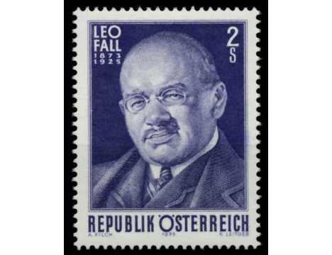 Koleksiyon, Pullar, Avusturya 1975 Damgasız Leo Fall’In Ölümünün 50.Yı