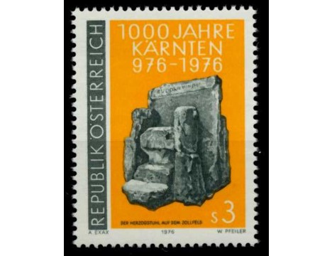 Koleksiyon, Pullar, Avusturya 1976 Damgasız Carinthia’Nın 1000.Yılı Se