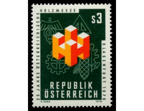 Koleksiyon, Pullar, Avusturya 1976 Damgasız Avusturya Ağaç İşleme Fuar