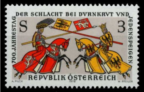 Koleksiyon, Pullar, Avusturya 1978 Damgasız Dürnkrut ve Jedenspeigen S