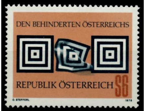 Koleksiyon, Pullar, Avusturya 1978 Damgasız Avusturyalı Engelliler Ser