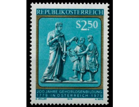 Koleksiyon, Pullar, Avusturya 1979 Damgasız Avusturya’Da İşitme Eğitim