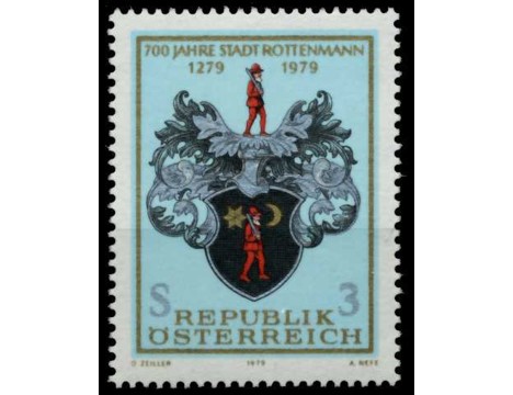 Koleksiyon, Pullar, Avusturya 1979 Damgasız Rottenmann’In 700.Yılı Ser