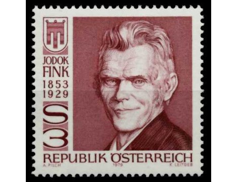 Koleksiyon, Pullar, Avusturya 1979 Damgasız Jodok Fink’İn Ölümünün 50.