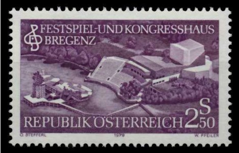 Koleksiyon, Pullar, Avusturya 1979 Damgasız Bregenz Festival ve Kongre