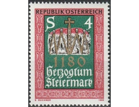 Koleksiyon, Pullar, Avusturya 1980 Damgasız Steiermark Dükalığı’Nın 80