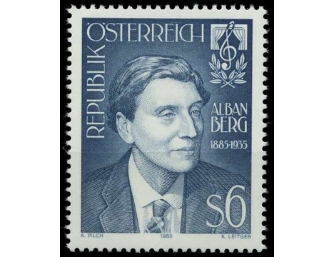 Koleksiyon, Pullar, Avusturya 1985 Damgasız Alban Berg’İn Doğumunun 10