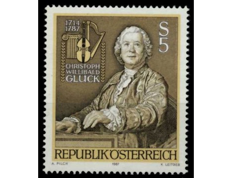 Koleksiyon, Pullar, Avusturya 1987 Damgasız Christoph Willibald Gluck’