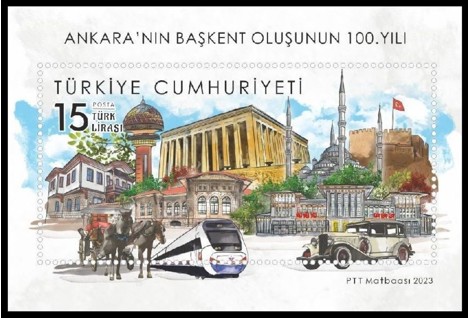 Koleksiyon, Pullar, 2023 Damgasız Ankara'nın Başkent Oluşunun 100. Yıl