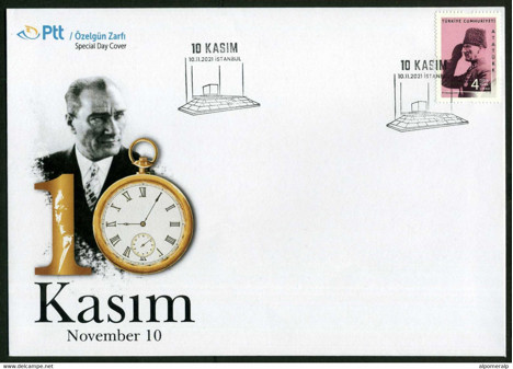 Koleksiyon, Pullar, 2021 10 Kasım Özel Damgalı Zarf