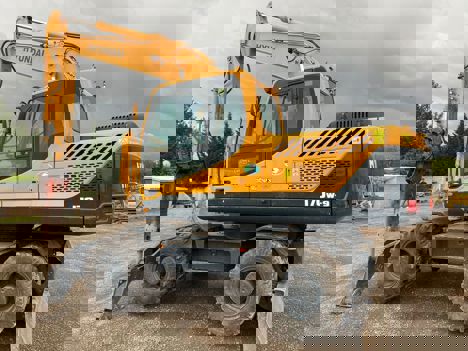 İş Makineleri, Ekskavatör, 2015 Hmf 170 W-9-Orjinal, Lastikli Eskavator, 2015 Hyundai 170 W-9-Bıçaklı-0532 303 0550