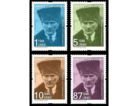 Koleksiyon, Pullar, 2023 Damgasız Atatürk ve Cumhuriyet-2 Konulu Resmi