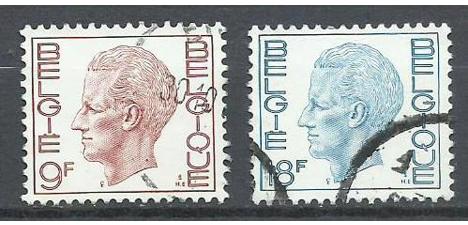 Koleksiyon, Pullar, Belçika 1980 Damgalı Kral Baudouin Serisi 2