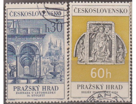 Koleksiyon, Pullar, Çekoslavakya 1966 Damgalı Prag Kalesi Serisi