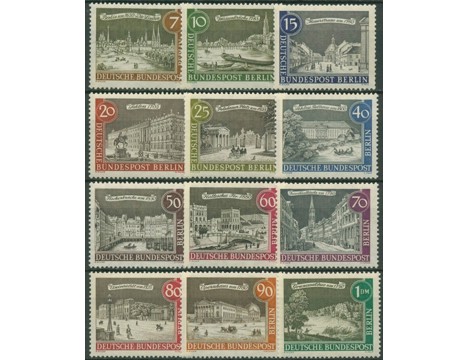 Koleksiyon, Pullar, Almanya (Berlin) 1962-63 Damgasız Eski Berlin Seri
