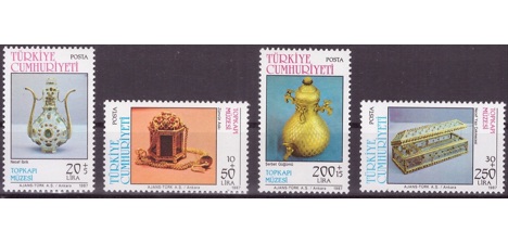 Koleksiyon, Pullar, 1987 Damgasız Topkapı Müzesi Serisi