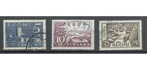 Koleksiyon, Pullar, Finlandiya 1930 Damgalı Günlük Pul Serisi