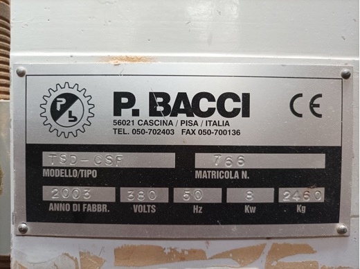 Bacci Bacci Erkek Zivana Sanayi Makinesi İş Makineleri : Bacci Erkek Zivana - Yeni Gibi