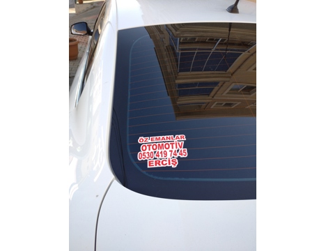 Diğerleri, Kategorisi Olmayan Her Şey, Araba Sticker, Araç Etiket, Oto Galeri Reklam Cam Etiketi Sticker