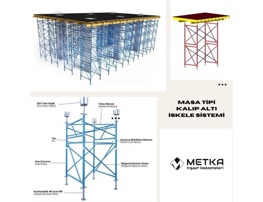 Kalıp Altı İskele Masa Tipi İskele