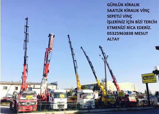 Konya Mesut Vinç Galeri 27 metre seeptli platform vinç Araç Üstü Sepetli Platform İş Makineleri : Saatlik Kiralık Günlük Kira