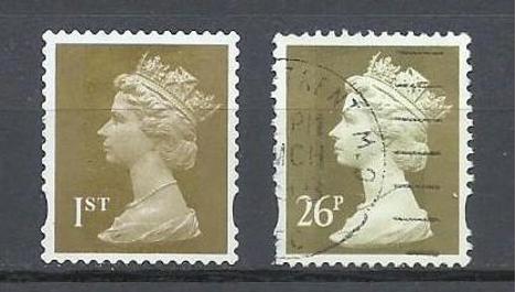 Koleksiyon, Pullar, İngiltere 1997 Damgalı Sürekli Kraliçe 2. Elizabet