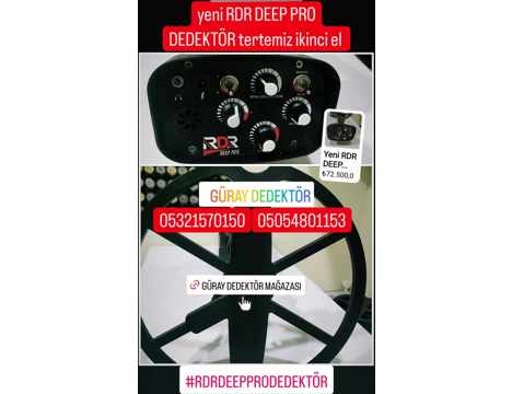 Elektronik Eşya, Diğer Elektronik Eşyalar, Yeni Rdr Deep Pro 32 Cm, Metal Dedektör, Yeni Rdr Deep Pro Dedektör 2.Nci El