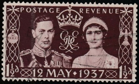 Koleksiyon, Pullar, İngiltere 1937 Damgalı Kral George Vı Serisi