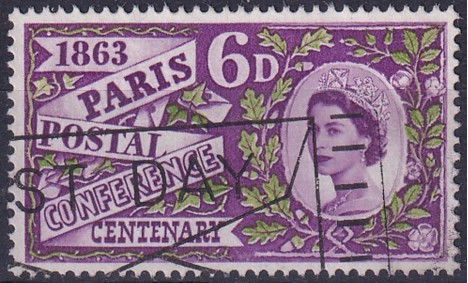 Koleksiyon, Pullar, İngiltere 1963 Damgalı Paris Birinci Uluslararası