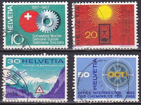 Koleksiyon, Pullar, İsviçre 1967 Damgalı Olaylar Serisi 2
