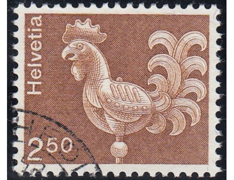 Koleksiyon, Pullar, İsviçre 1975 Damgalı Sürekli Seri 1