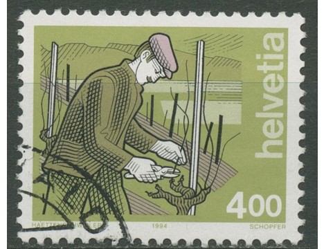 Koleksiyon, Pullar, İsviçre 1994 Damgalı Sürekli Profosyoneller Serisi