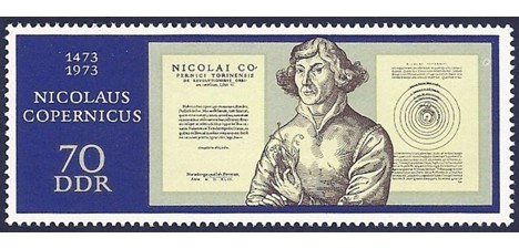 Koleksiyon, Pullar, Almanya (Doğu) 1973 Damgasız Nicolaus Copernic'in