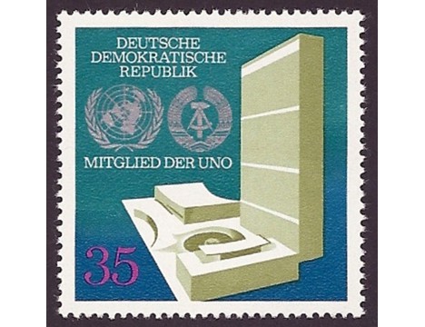 Koleksiyon, Pullar, Almanya (Doğu) 1973 Damgasız Doğu Almanya’Nın Birl